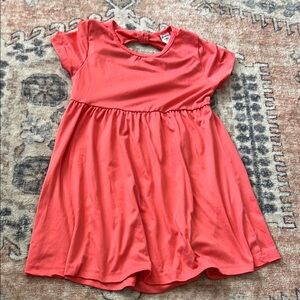 Coral Short Sleeve Dress